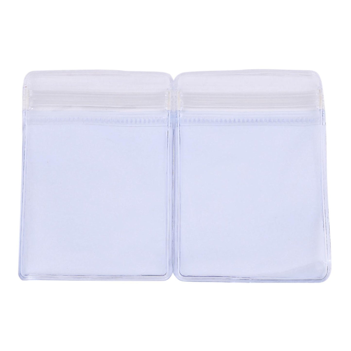 50pc 6x4cm Zipper Closure Bags Clear Reclosable Plastic Small Baggies