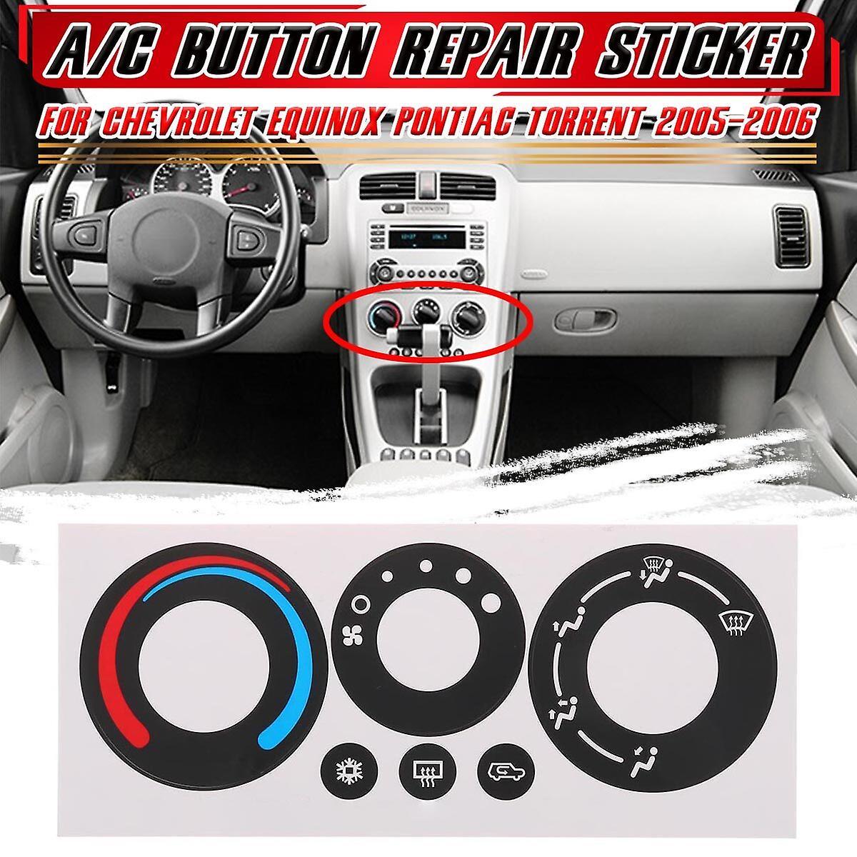 For Chevrolet Equinox Pontiac Torrent Car A/c Button Repair Sticker