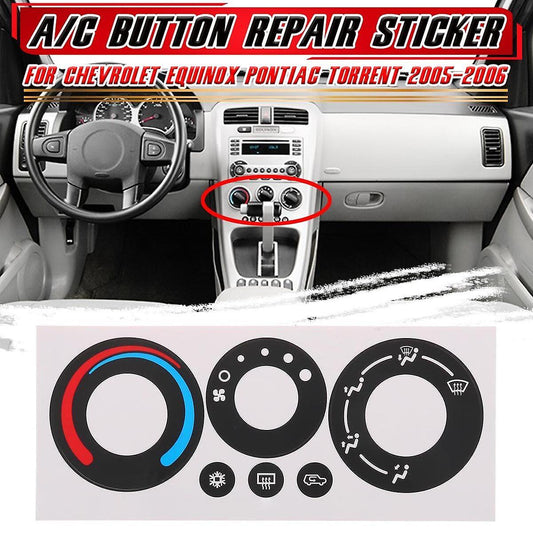 For Chevrolet Equinox Pontiac Torrent Car A/c Button Repair Sticker