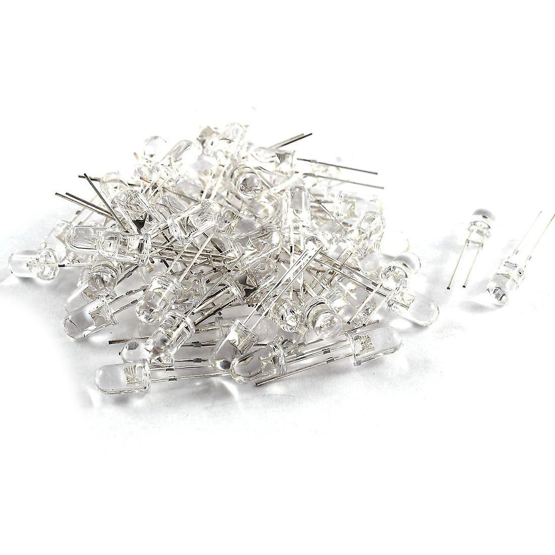 Led Bright Light Lamp Emitting Diode, 70 Piece, Dc 3v-6v, 5 Mm, White