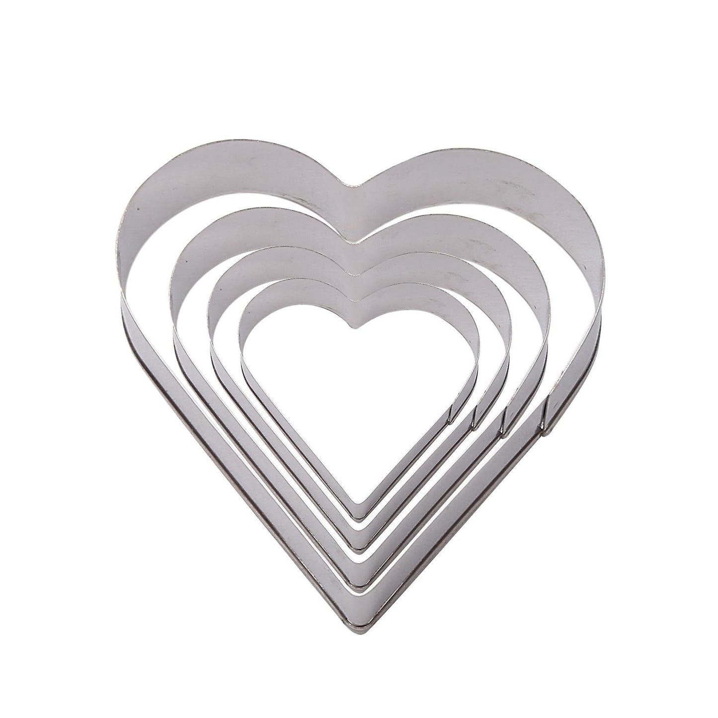 20pcs Heart, Star, Round, Flower Shapes Cookie Stainless Steel Cutter
