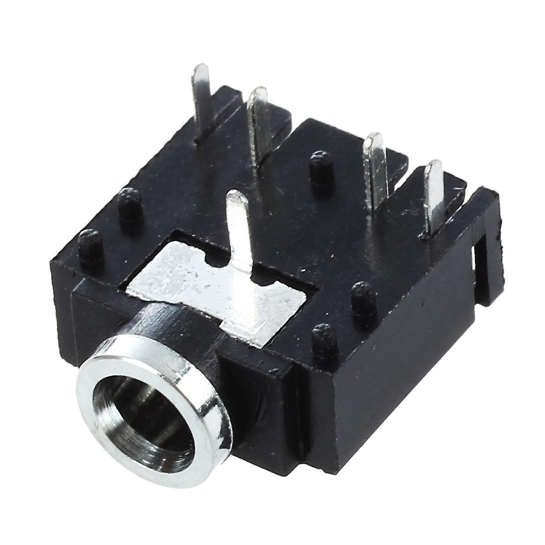 10 Pcs Dip Pcb Mount 5 Pins 3.5mm Socket Headphone Stereo Audio Jack