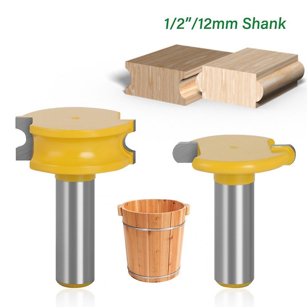 2 Pcs 6mm Shank Router Bit Set Woodworking Tungsten Cobalt Alloy