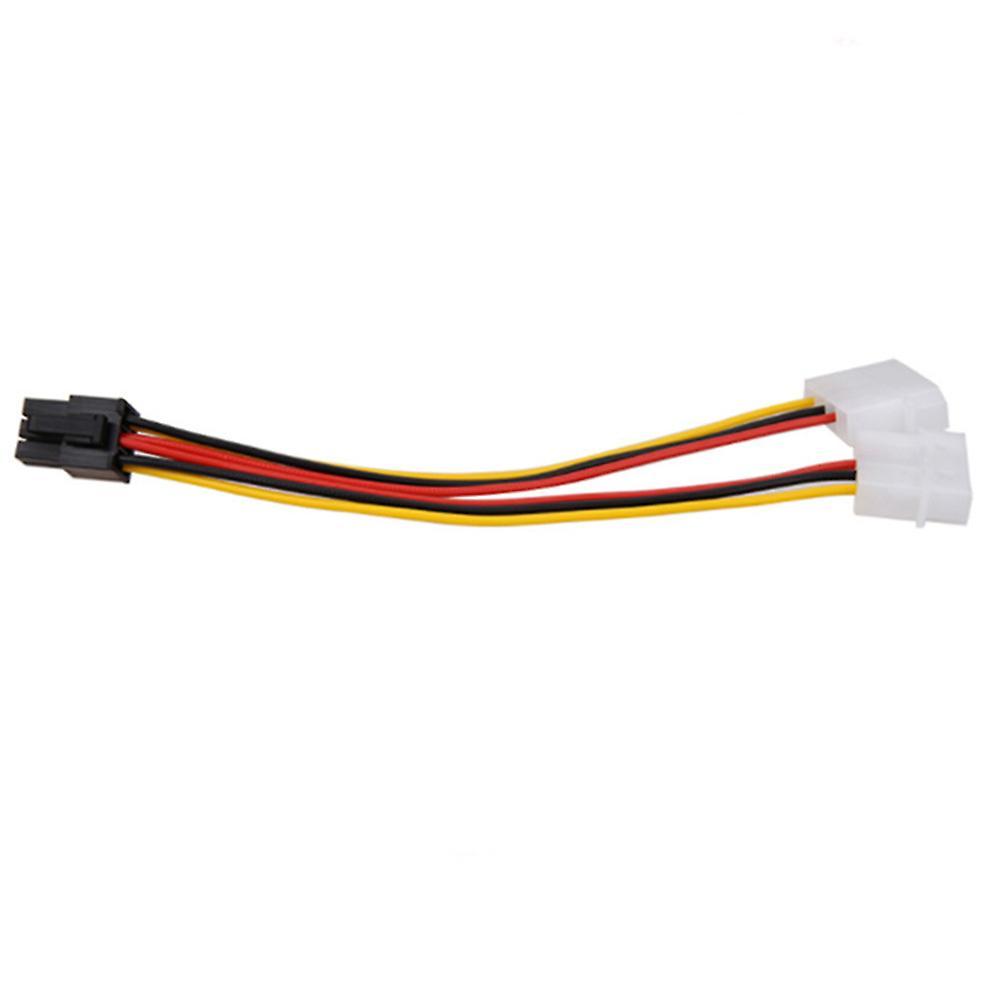 10pcs Molex 4 Pin to Pci-e Pci Express 6 Pin Power Converter Adapter