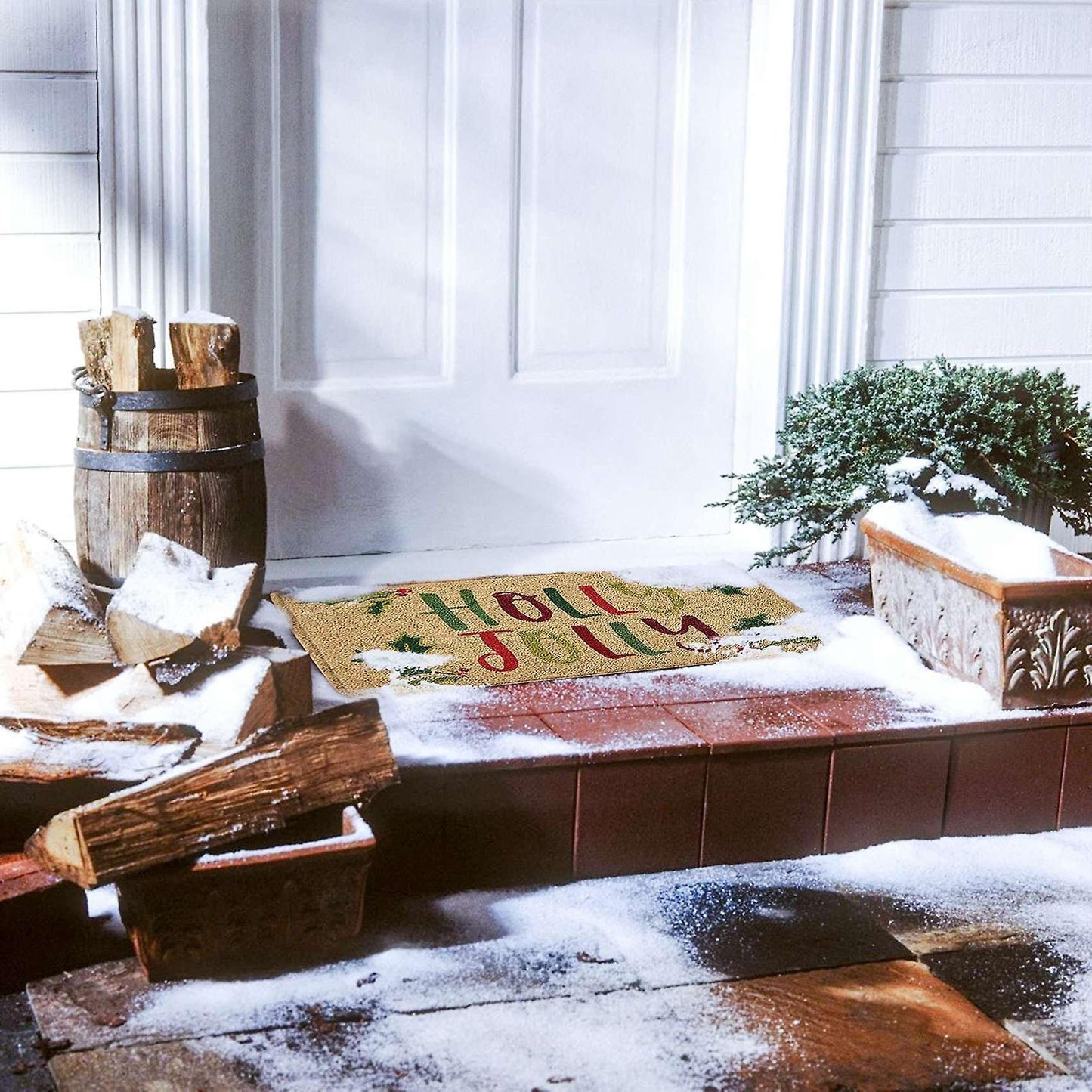 Christmas Door Mat Welcome Decor Non-slip Doormats Creative A