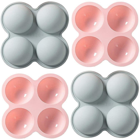 Hot Chocolate Bomb Mold, for Cake, Chocolate, Jelly, Pudding, 4 Pack