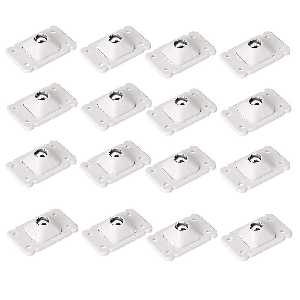 16 Pcs Self Adhesive Wheels 4.5 X 2.8cm(white)