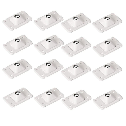 16 Pcs Self Adhesive Wheels 4.5 X 2.8cm(white)