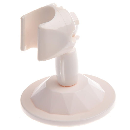 New White Wall Attachable Shower Head Holder Bathroom Vacuum Suction Cup