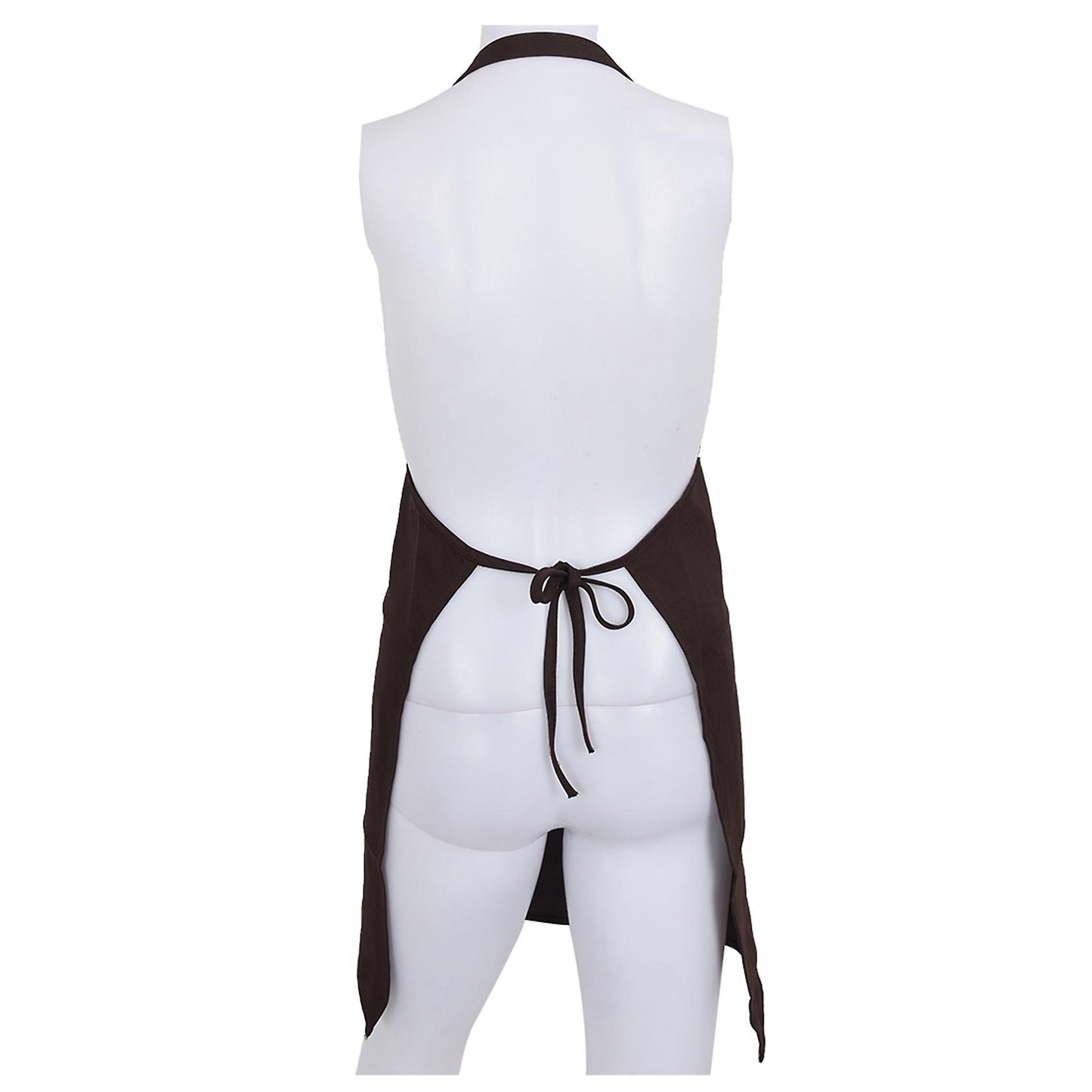 Plain Apron with Front Pocket Kitchen Cooking Craft Baking Coffee