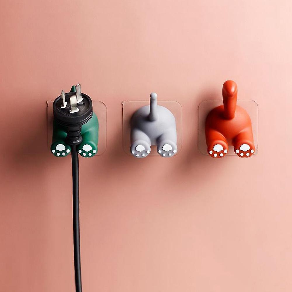 Animal Tail Toothbrush Wall Rack Children Brush Teeth Bathroom,c