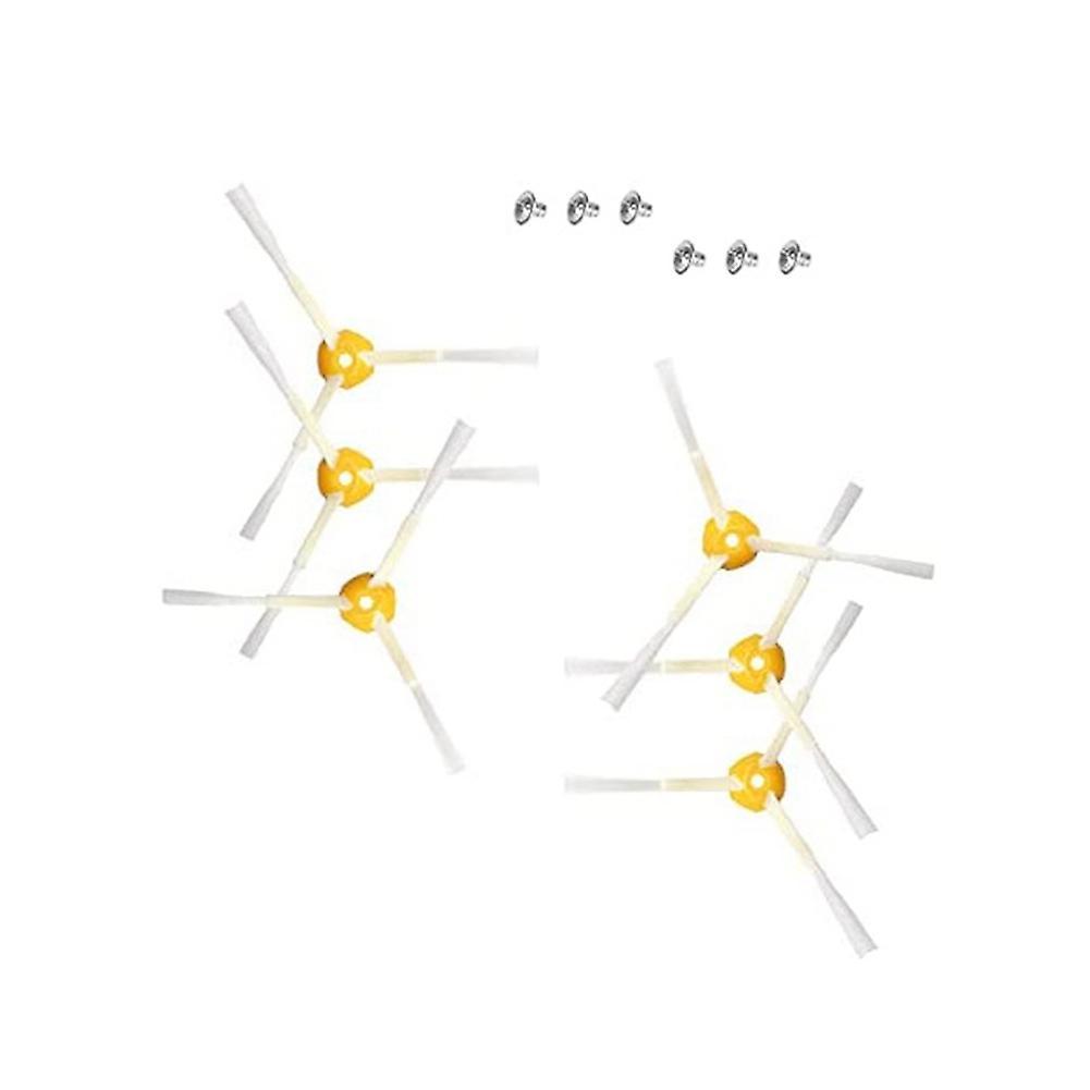 6piece Side Brushes for Roomba 500,600 and 700 Series-includes Screws