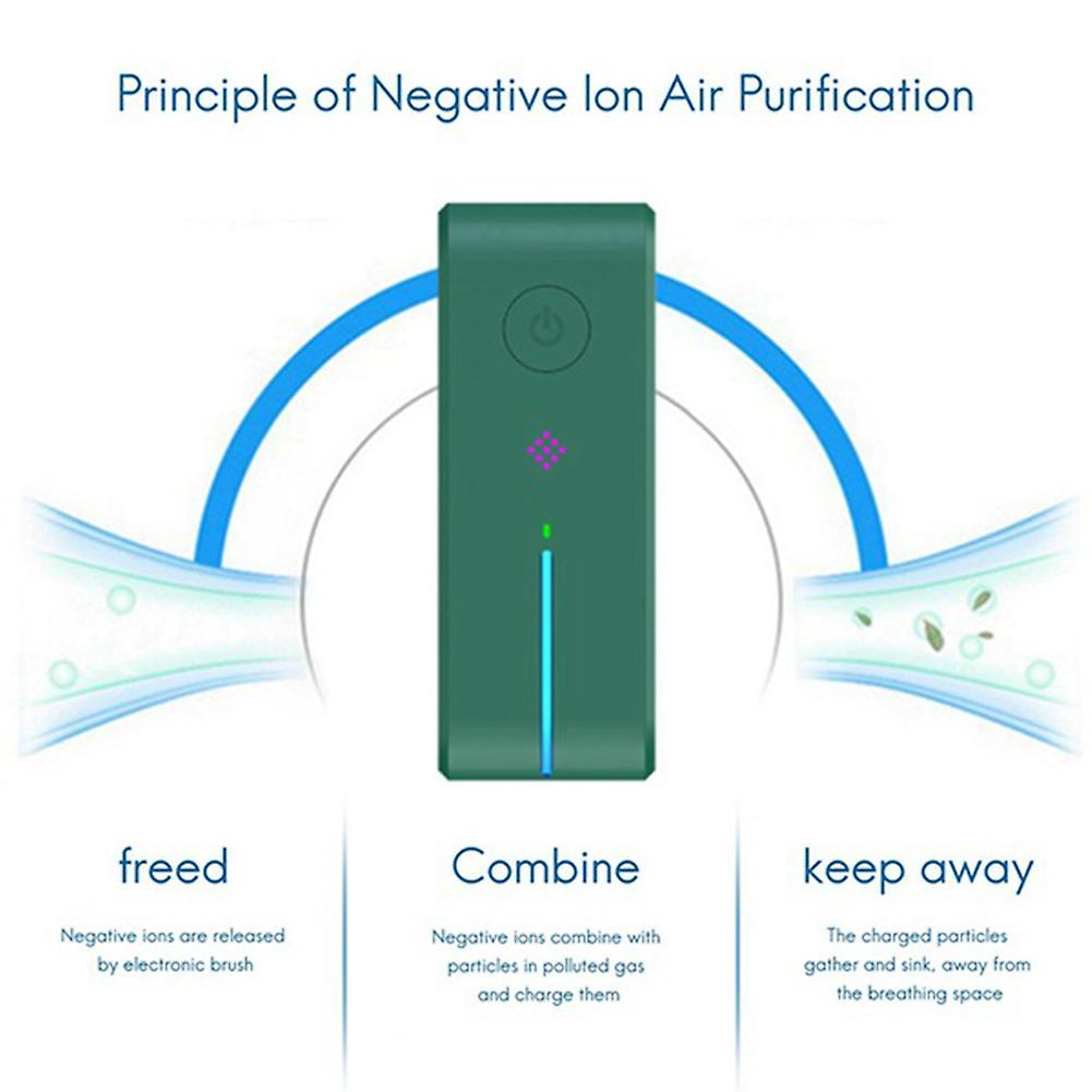 Plug In Air Purifier for Home Cleaner Small Air Ionizer Black Us Plug