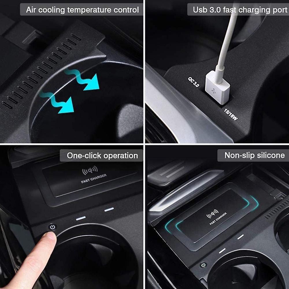 Car Qi Wireless Charger Charging Plate Mobile Phone Holder