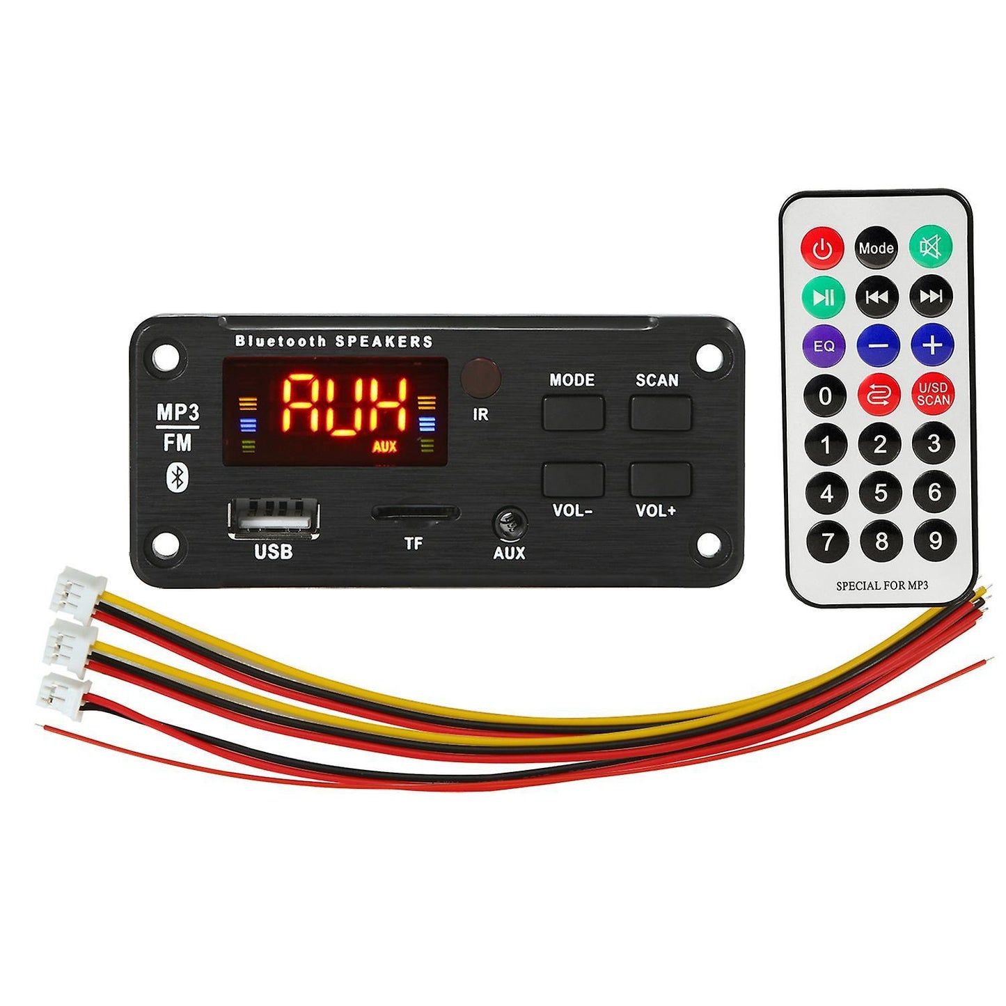 Dc12v Wireless Bluetooth Mp3 Wma Usb/sd/fm/aux Decoder Board Module
