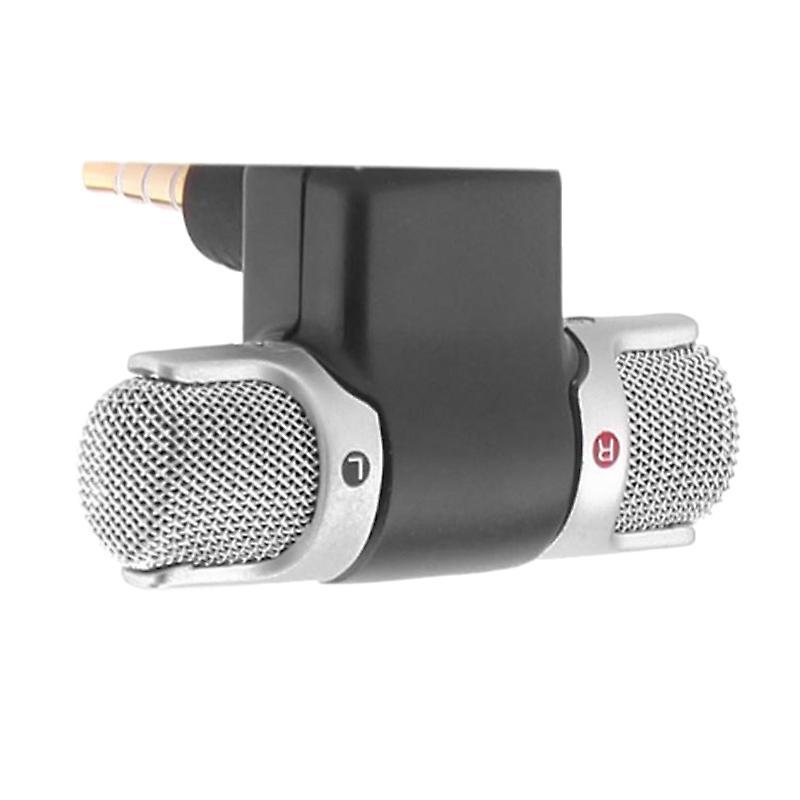 Mini 3.5mm Jack Stereo Microphone Recording Microphone for Smartphone