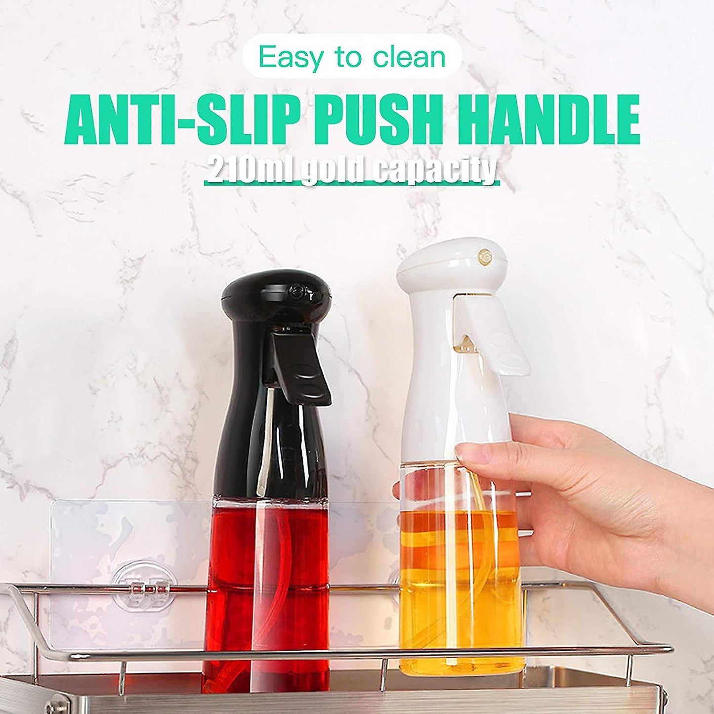 Oil Sprayer Mister for Cooking , Bbq Baking Spray, with Brush White
