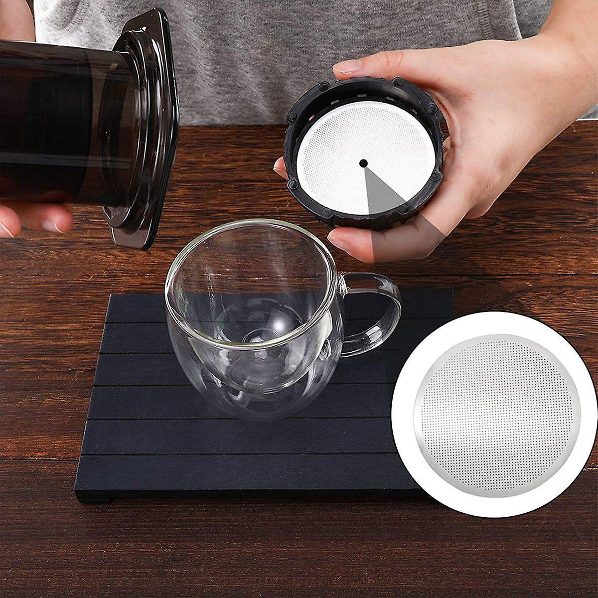 3 Pcs Disc Metal Coffee Filter Ultra-fine Suitable for Philharmonic