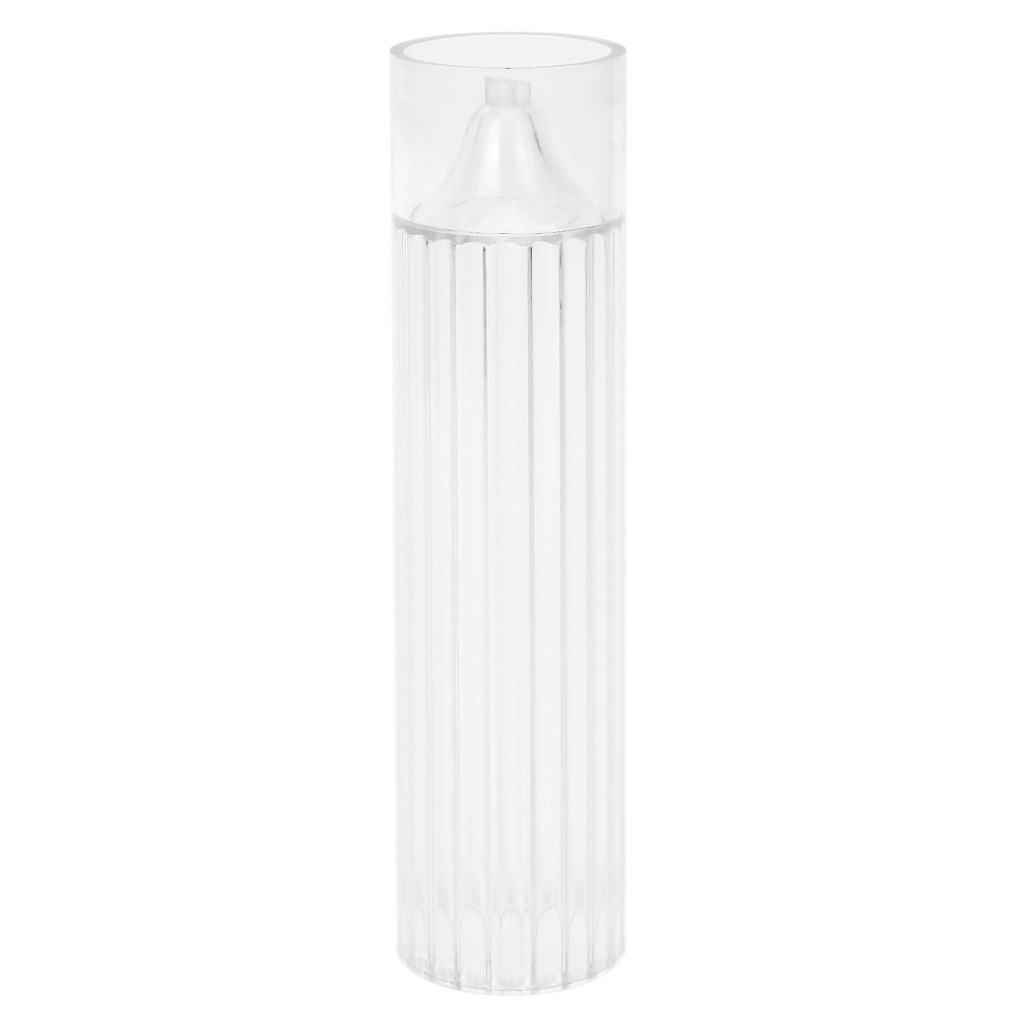Pillar Candle Mold Cylinder Rib Plastic Candle Molds 6 Inch
