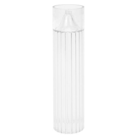 Pillar Candle Mold Cylinder Rib Plastic Candle Molds 6 Inch