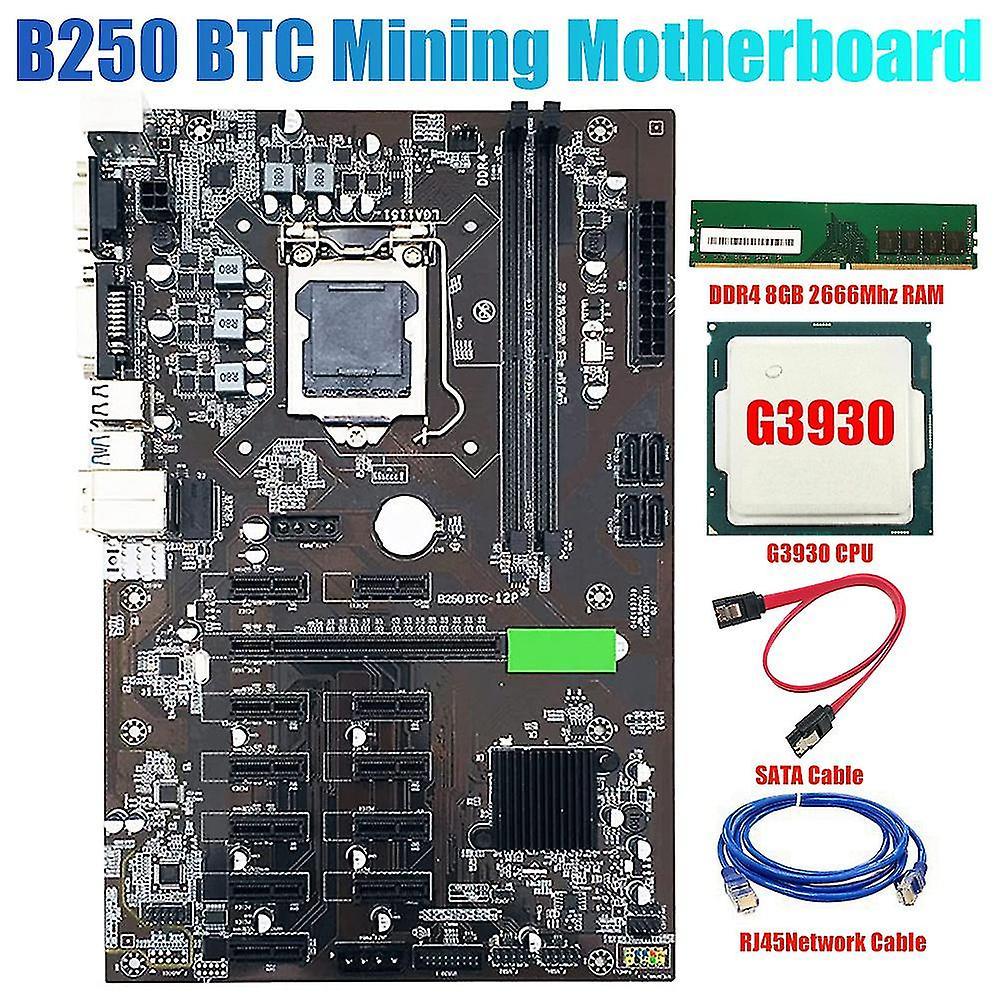 Btc-b250 Mining Motherboard Lga 1151 Sata3.0 for Bitcoin Eth Miner