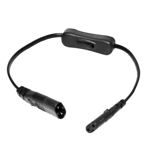 Iec320 C7 to C8 Power Adapter Extension Cord with Switch Control