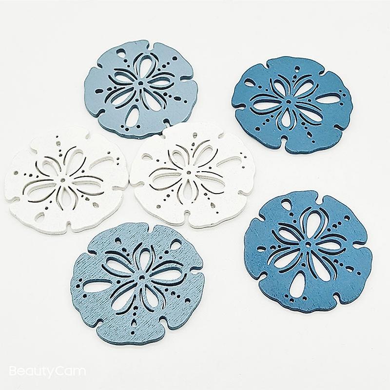 2pcs Beautiful New Marine Style Wooden Hanging Decoration Hollow