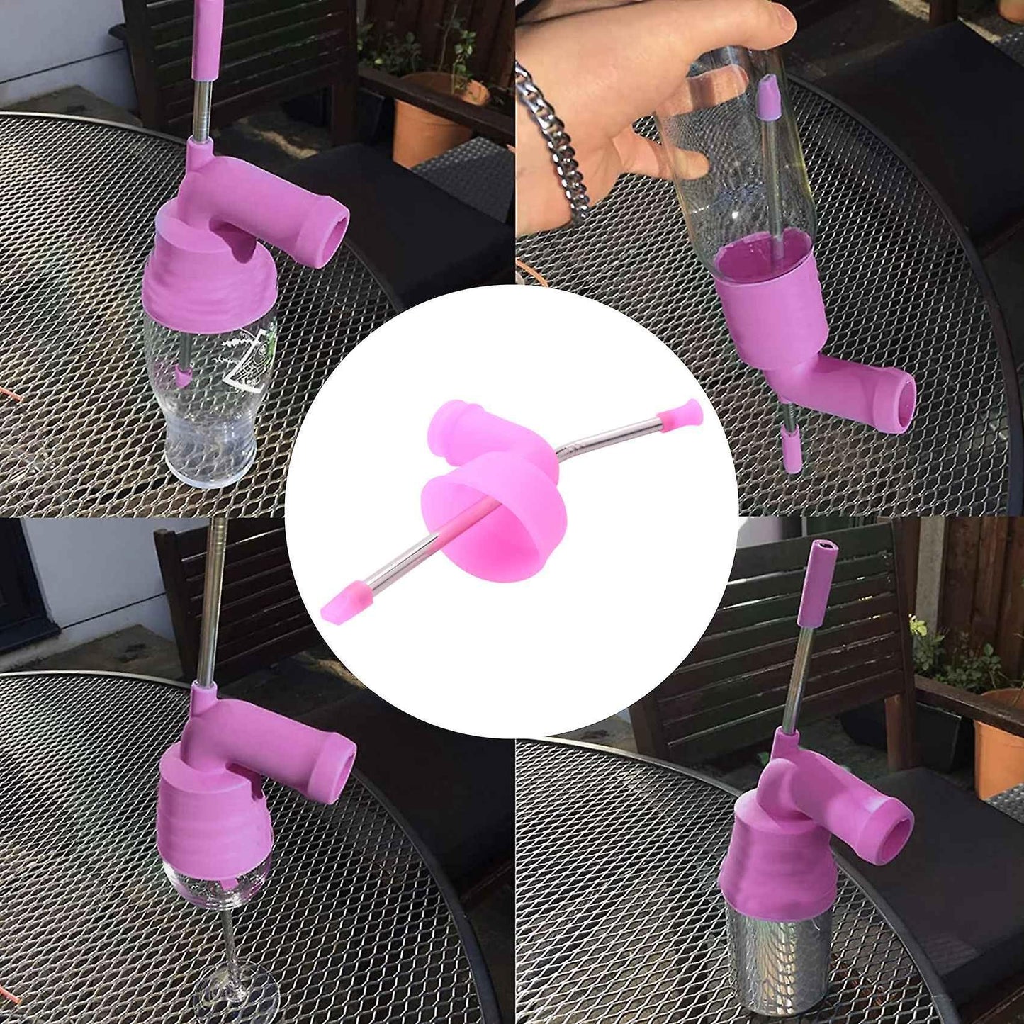 Beer Snorkel Beer Drink Party Slammer Drinking Tools Bar Festivals -d