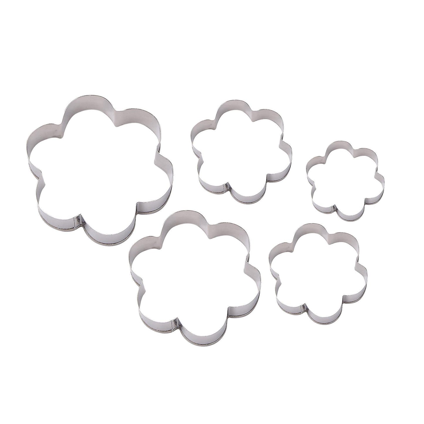 20pcs Heart, Star, Round, Flower Shapes Cookie Stainless Steel Cutter