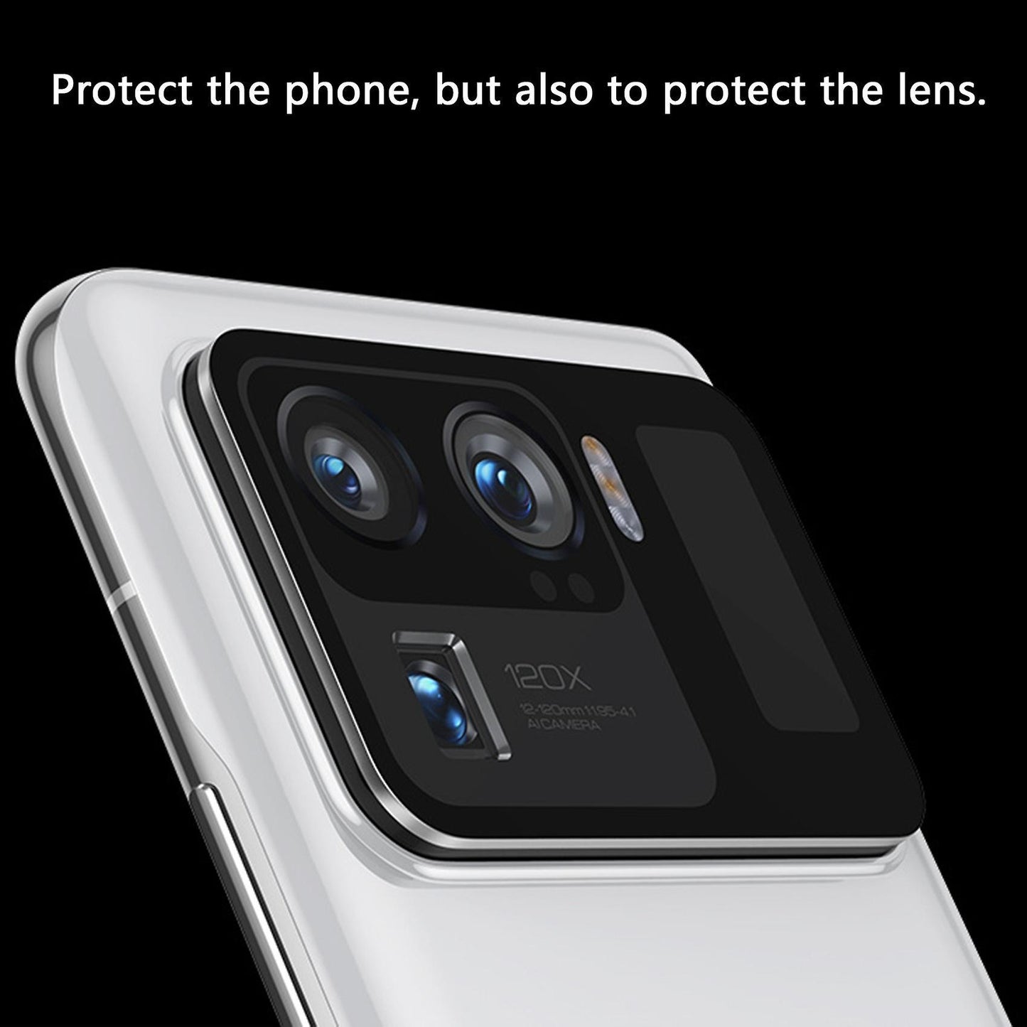 Camera Lens for Xiaomi Mi 11 Ultra Case Protection Film(black)