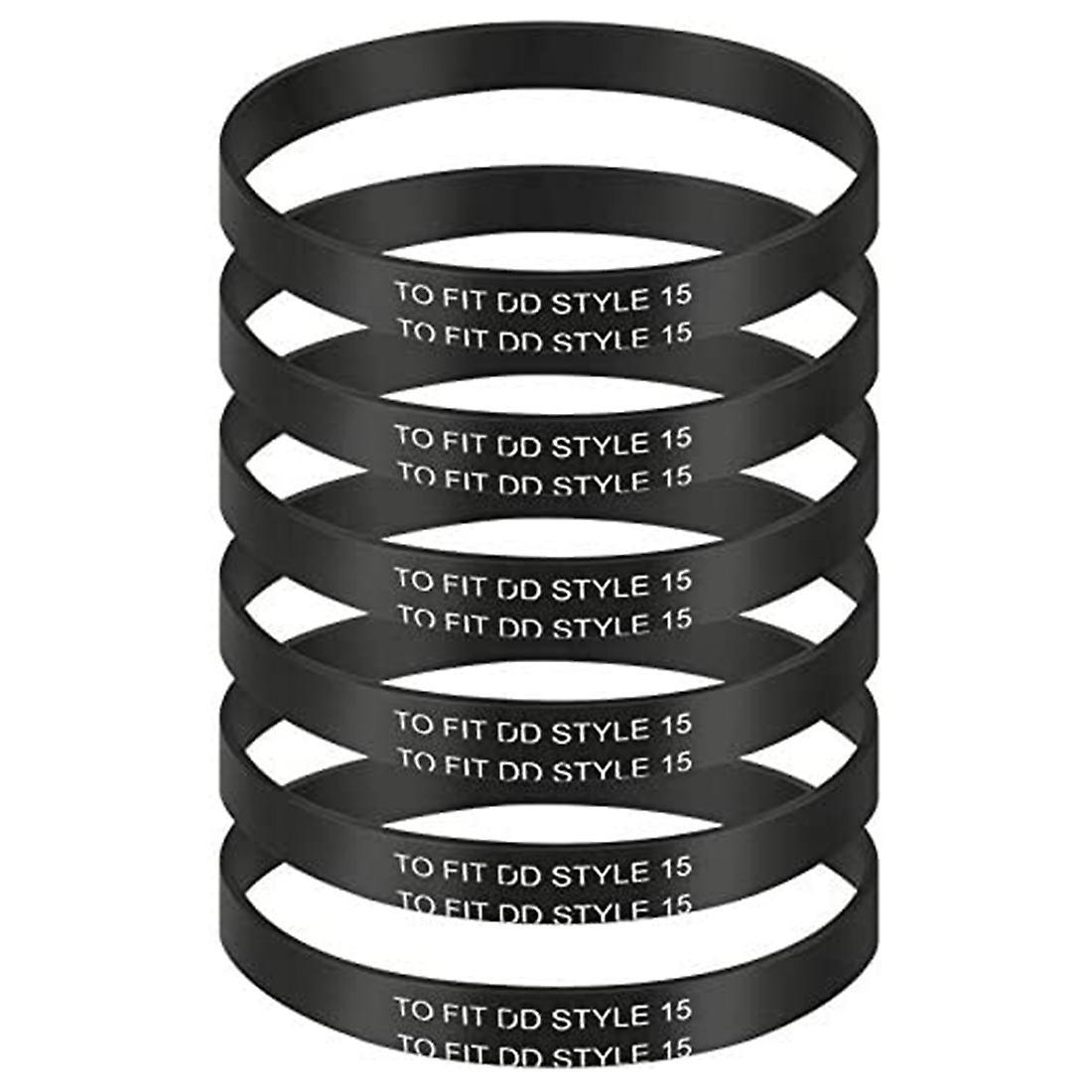 6 Pieces Knurled Belt for Dirt Devil Style 15 Upright Vacuum Cleaner