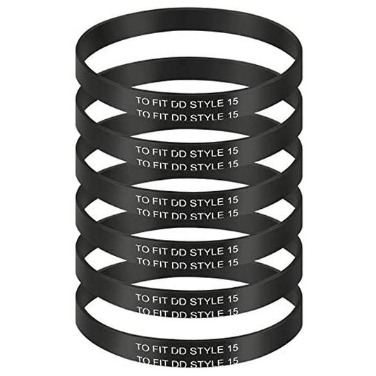 6 Pieces Knurled Belt for Dirt Devil Style 15 Upright Vacuum Cleaner