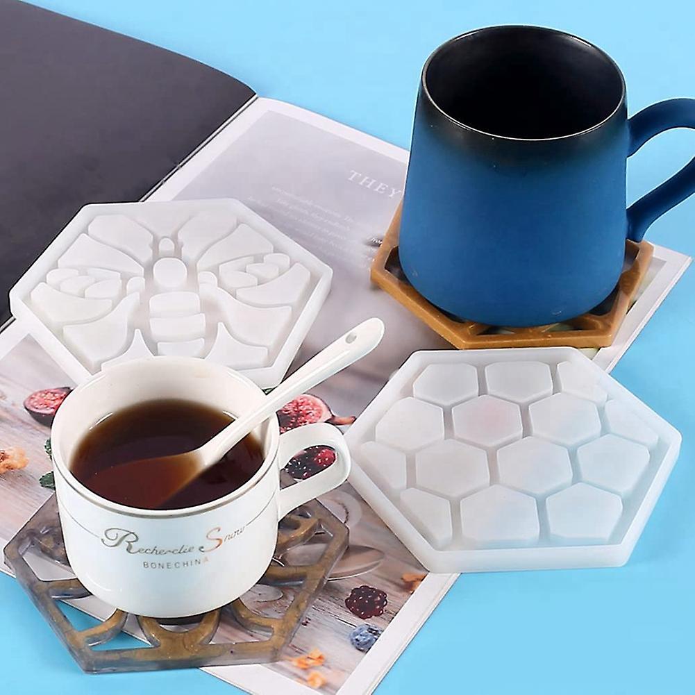 Resin Coaster Molds Silicone Car Cup Holder Mould for Diy Craft