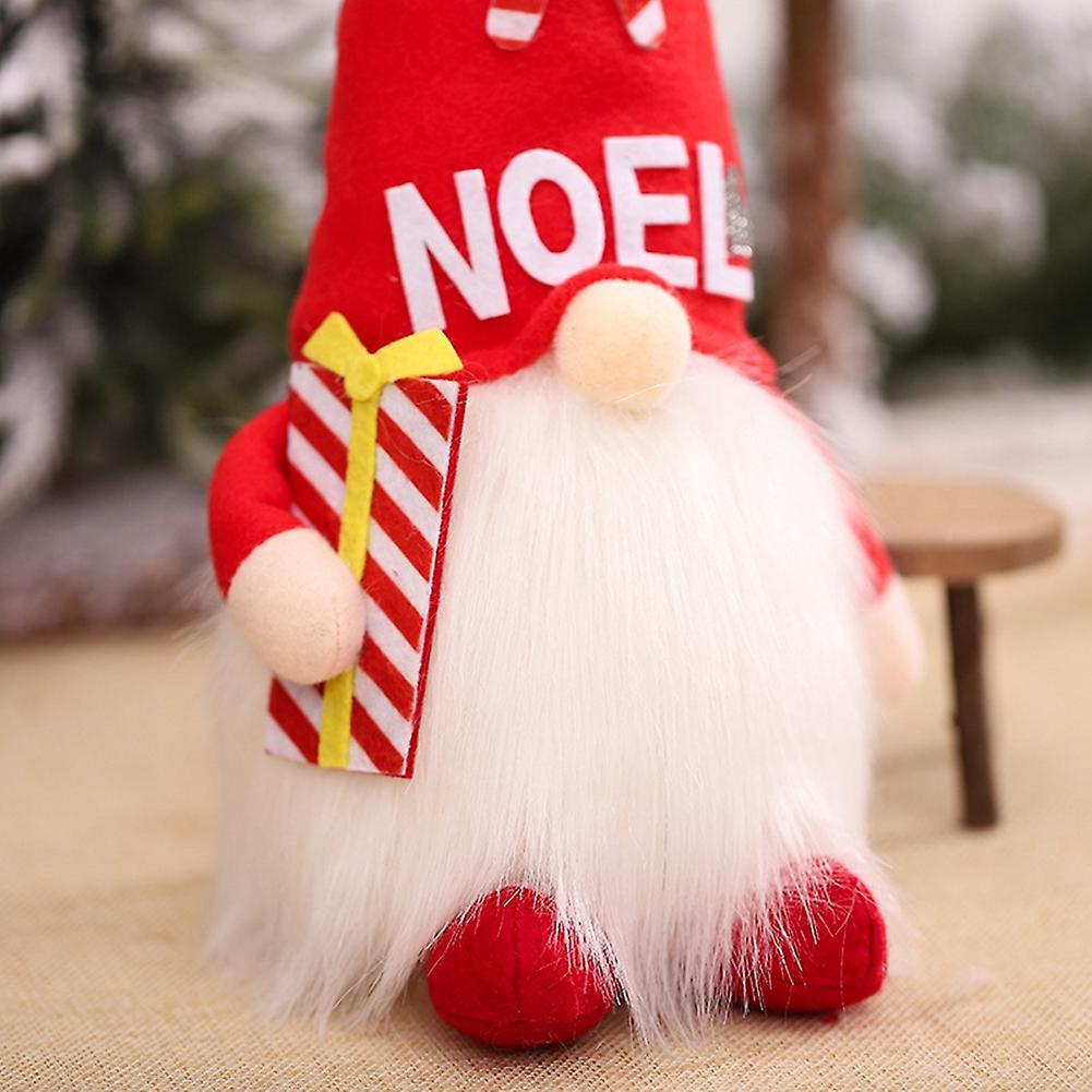 Christmas Decorations with Lights Old Man Doll Ornaments Dwarf Doll A