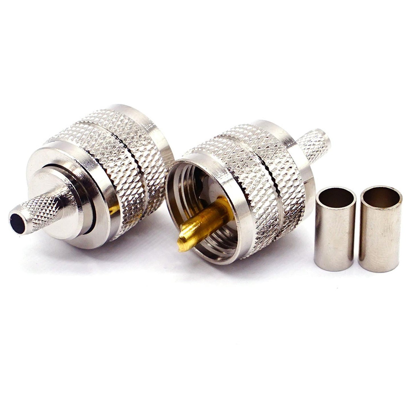 5pcs Crimping Coaxial Rf Connector for Rg58/u Lmr195 Coaxial Cable
