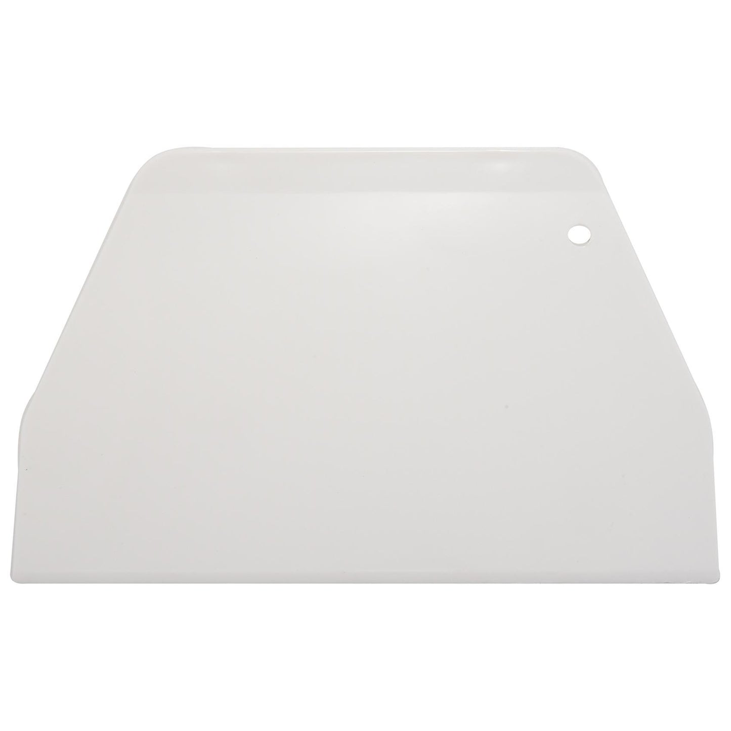 19 Cm X 12.5cm Flat White Plastic Cake Decorator Dough Pastry Scraper Tool