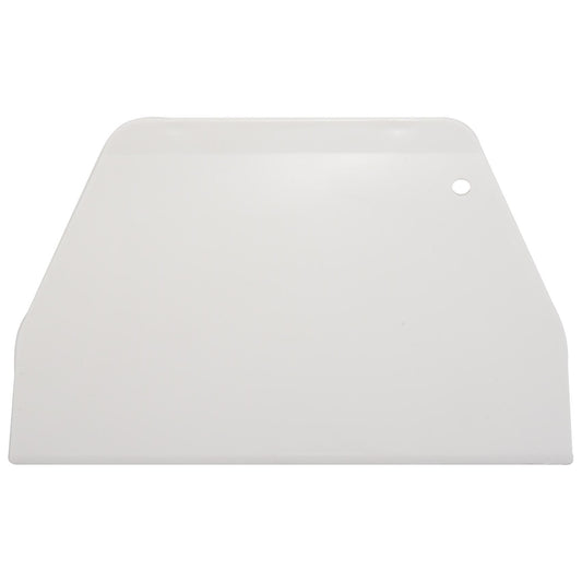19 Cm X 12.5cm Flat White Plastic Cake Decorator Dough Pastry Scraper Tool