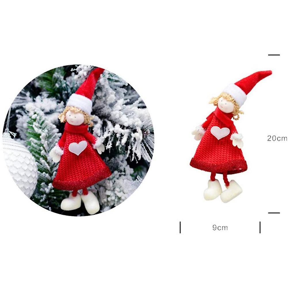 Christmas Tree Decorations Cute Heart Angel Doll Hanging Pendant