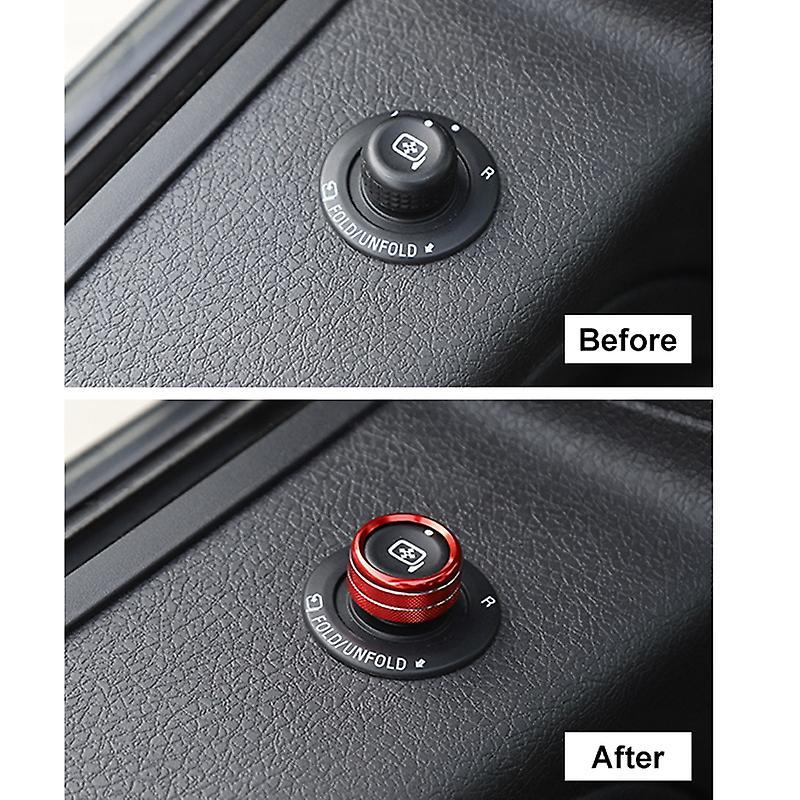 Car Switch Ring Cover Aluminium for Ford Mustang 2009-2013 Silver