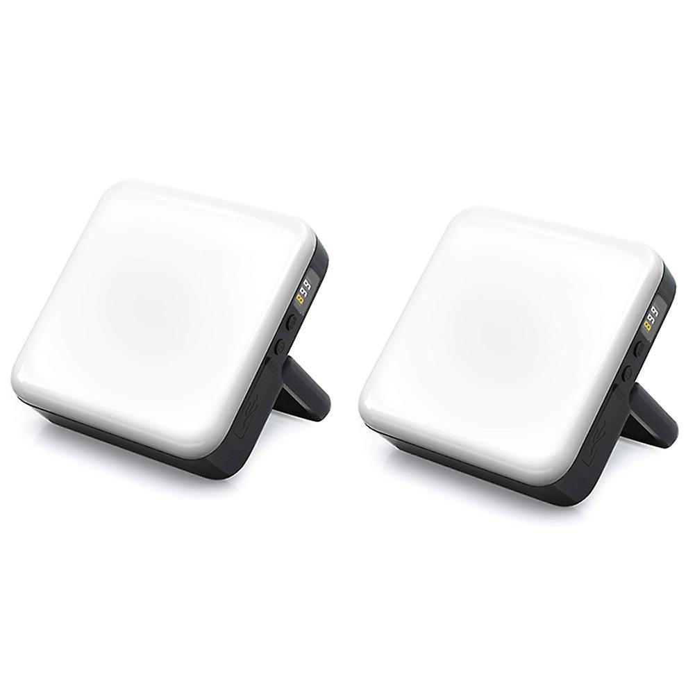 2x Waterproof Led 13500mah Camping Light, with Power Bank Function