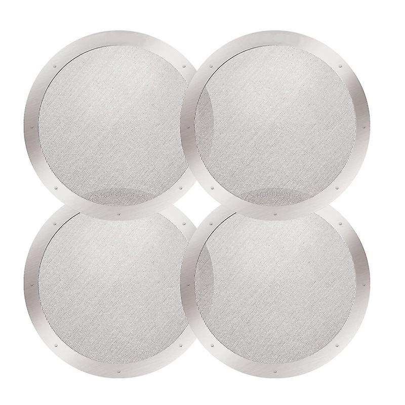 4-pack Reusable Stainless Steel Filters for Aeropress Coffee Makers