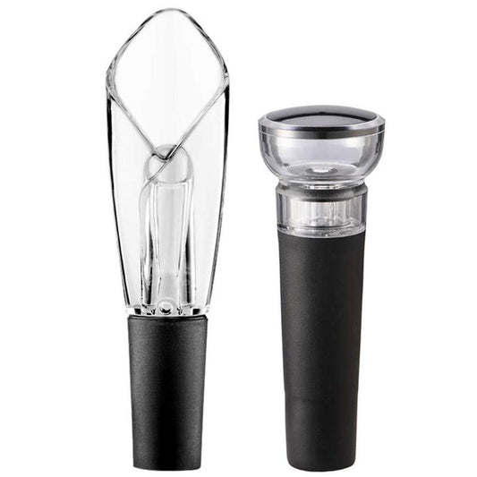 Vacuum Stopper and Wine Aerator & Pourer Vacuum Saver Pump (set Of 2)
