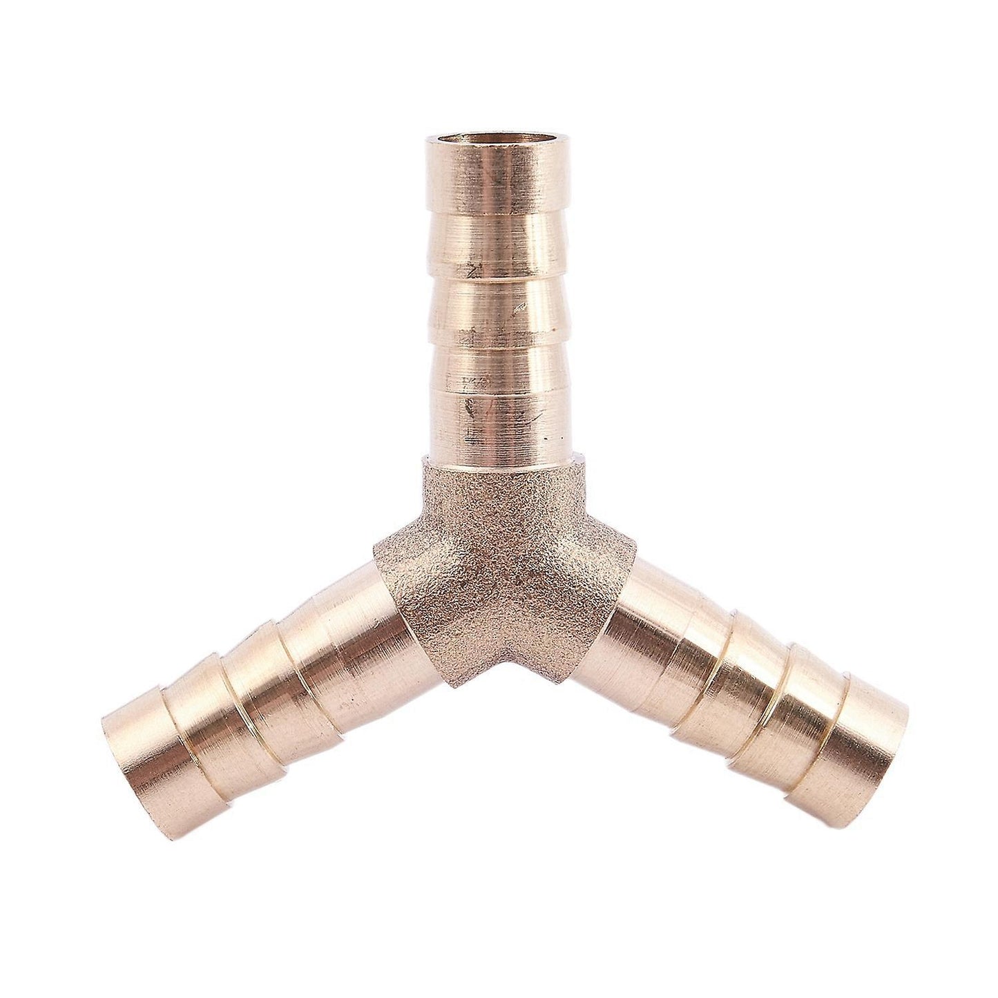 5pcs 8mm 3 Ways Y-piece Brass Air Gas Hose Barb Tube Coupler