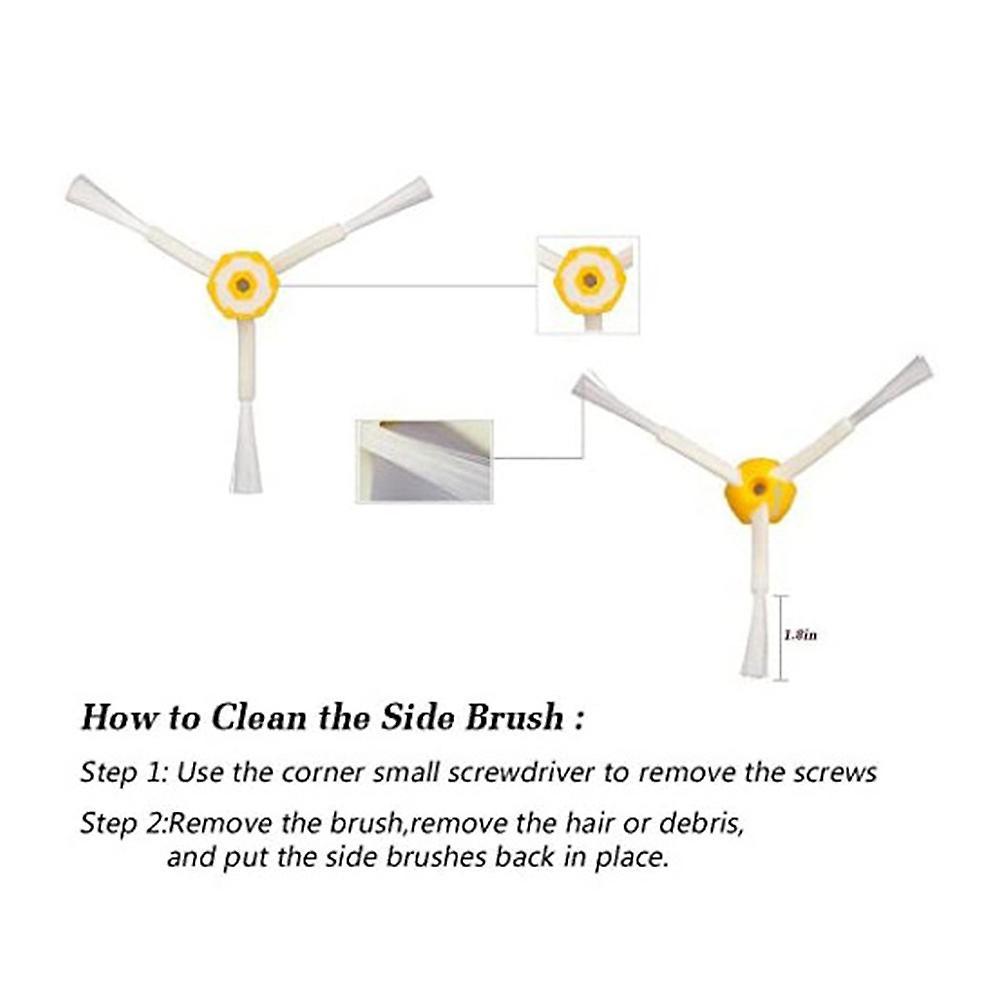 3-armed Side Brush, Accessories for Roomba 500 600 700 Series Vacuum