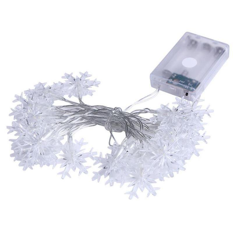 20led Snowflake String Light Christmas Garland Fairy Led Ball Light