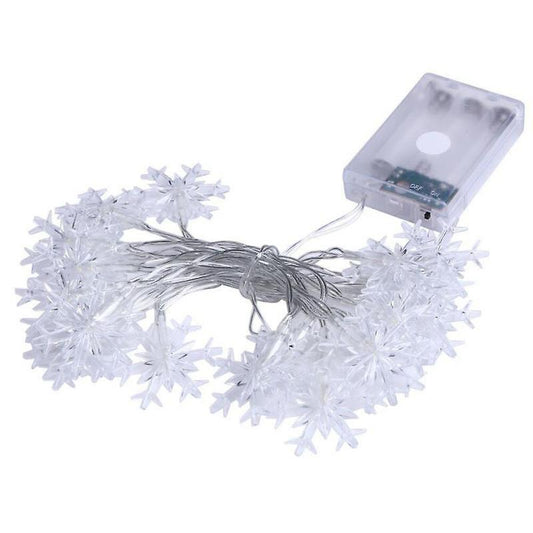 20led Snowflake String Light Christmas Garland Fairy Led Ball Light