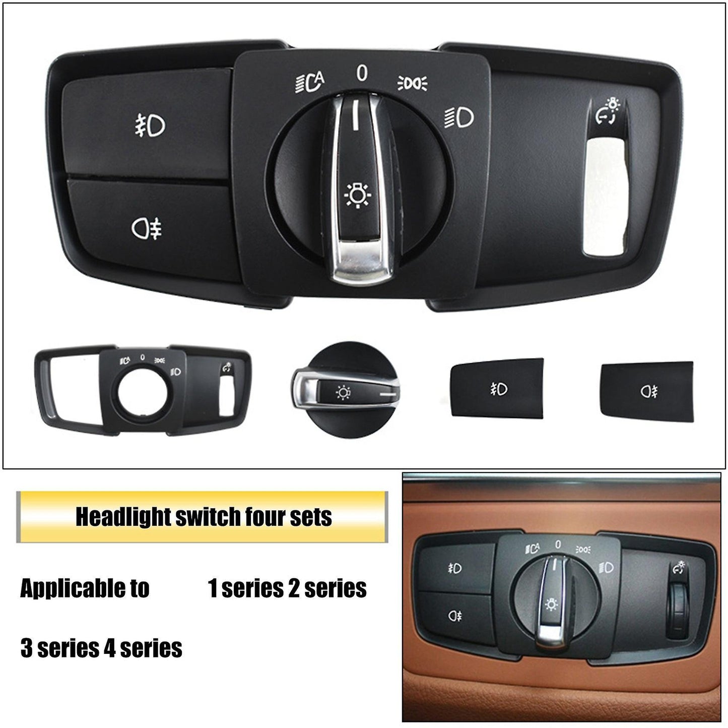 Center Console Switch Control Panel Cover Frame Decorative