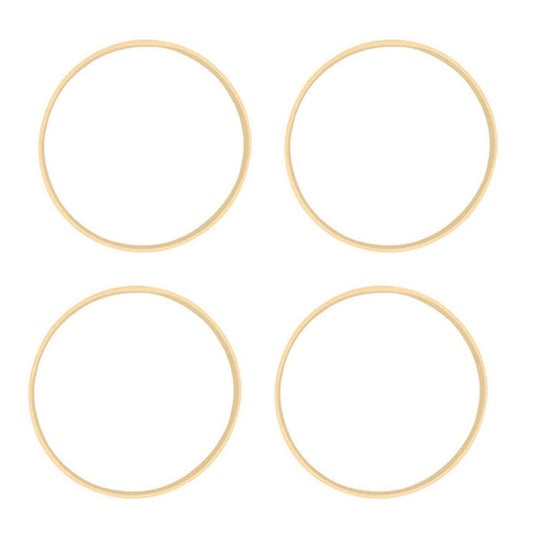 4x Dream Bamboo Rings,wooden Circle Round Catcher Diy Hoop 26cm