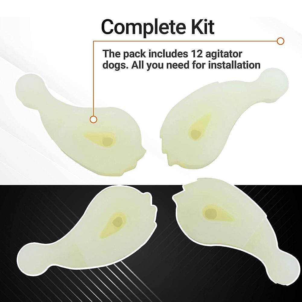 12 Pack 80040 Washer Agitator Dogs Kit for Whirlpool & Kenmore