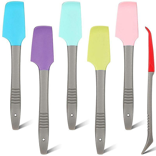 Silicone Spatula Non-stick Small Rubber Spatula Tiny Cooking Scraper